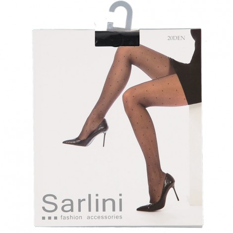 Dunne 20 denier damespanty van Apollo met een stipjes patroon