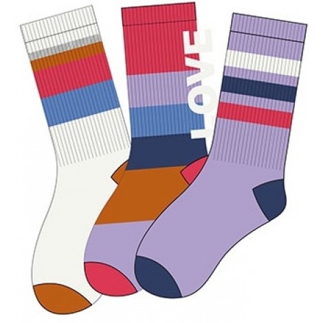 Sportsokken per drie paar in mode kleuren