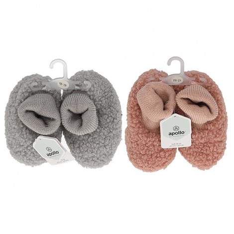 Baby home booties gebreid