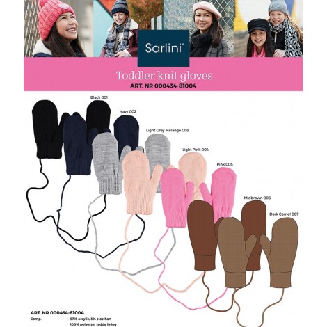 Sarlini kleuter wantjes in uni kleuren