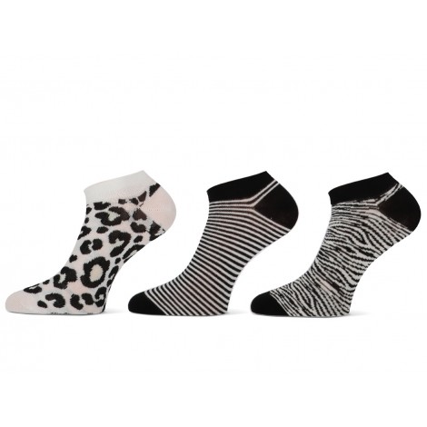Teckel sneaker sokjes met animal print