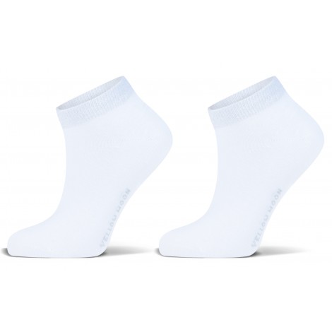 Yellow Moon 2-pack sneaker sokjes met een lurex boordje