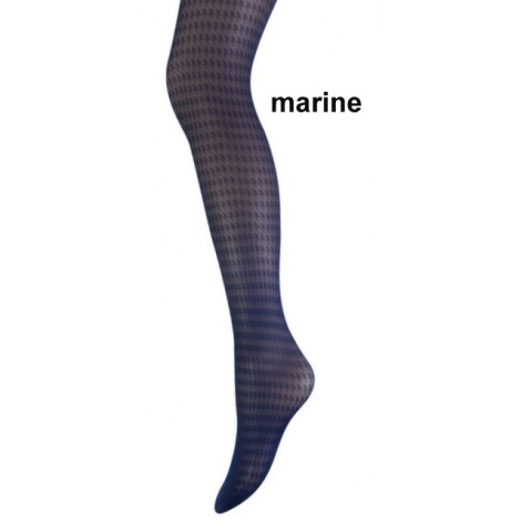 Marianne panty met een pied de poule motief