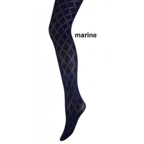 Marianne panty met een diamond (ruit) motief