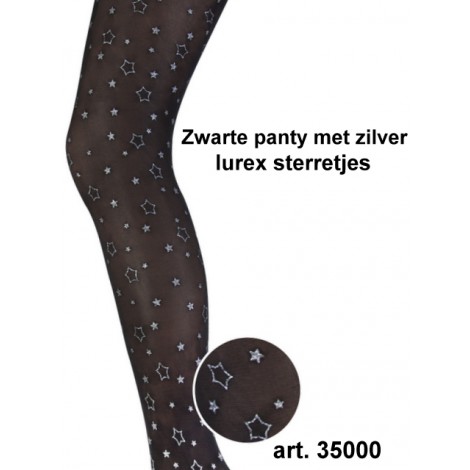 Yellow Moon kinderpanty met zilveren lurex sterretjes