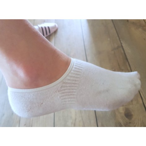 Teckel naadloos kousenvoetje invisible met badstofzool per drie paar in een pakje met perfecte pasvorm !