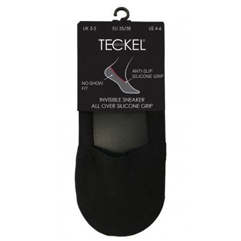 Teckel Invisible sneaker van 95% katoen met silicone rand rondom de boord 