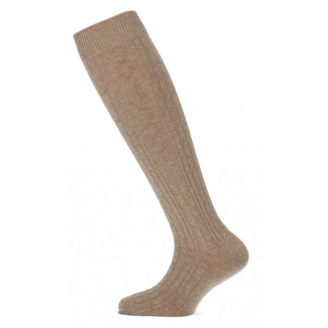 Yellow Moon kniekous met kabel patroon