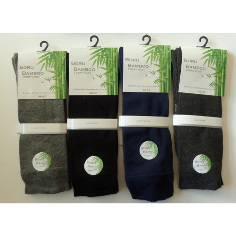 Boru/ Eureka bamboo sokken met badstof (terry) zool