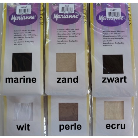 Marianne sokje katoen (55%) polyamide (45%)