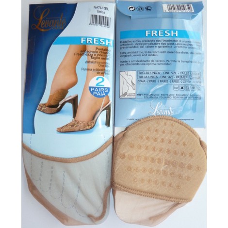 Levante teenstukjes met siliconen zool voor in schoenen met een open hak.