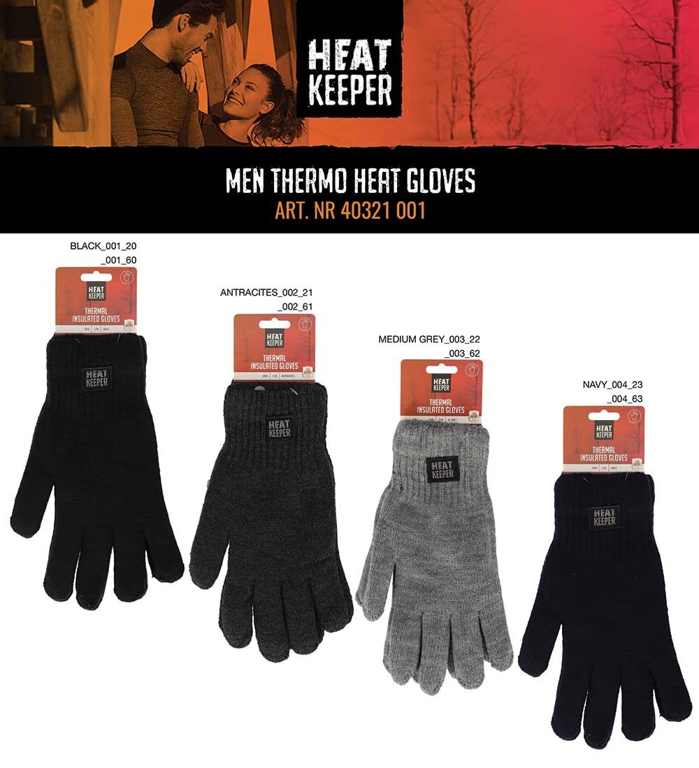 Pure Cashmere Handschoenen voor heren, houtskool, Eén maat
