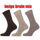 Teckel dames sokken in uni kleurenmix