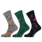 Limited edition grappige sokken voor maat 36-42 en maat 40-46 per drie paar