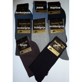 Heren sokken zonder naad op de tenen, met badstof zool van katoen