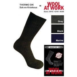 Wool at work. zeer sterke kwaliteit sokken met een badstofzool van wol!