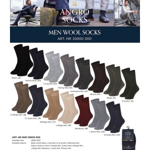 Klassieke dunne heren sokken van wol zonder teennaad