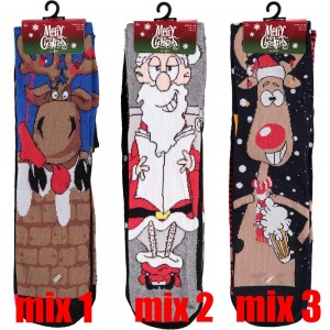 Superleuke Kerstsokken per twee paar voor heren