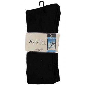 Warme kniekousen van badstof katoen in uni kleuren per 2 paar in een bundel. 