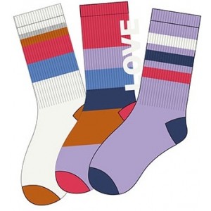 Sportsokken per drie paar in mode kleuren