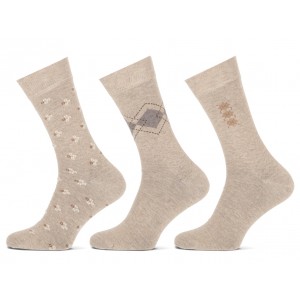 Teckel fantasie sokken voor heren per drie paar in een bundel