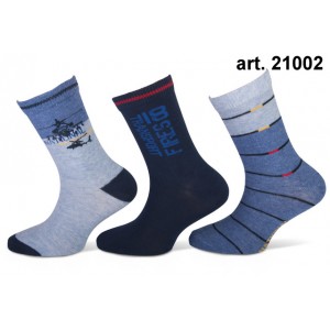 Kindersok Teckel jongens met een helicopter