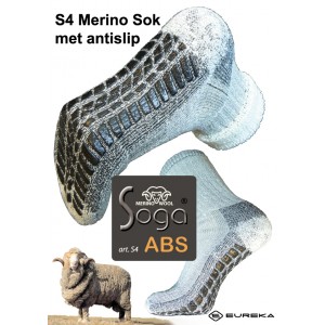 Merino wollen huissok met antislip. Nooit meer koude voeten!! (dit is de dikke uitvoering)
